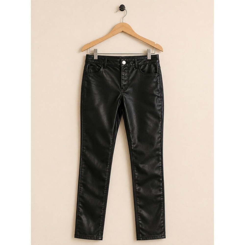 Halara Women's Black Faux Leather Straight Leg Pants Size Large
Regular NWT